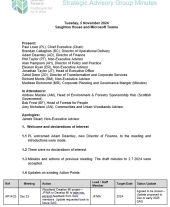 Scottish Forestry Strategic Advisory Group (SAG) minutes - 5 November 2024